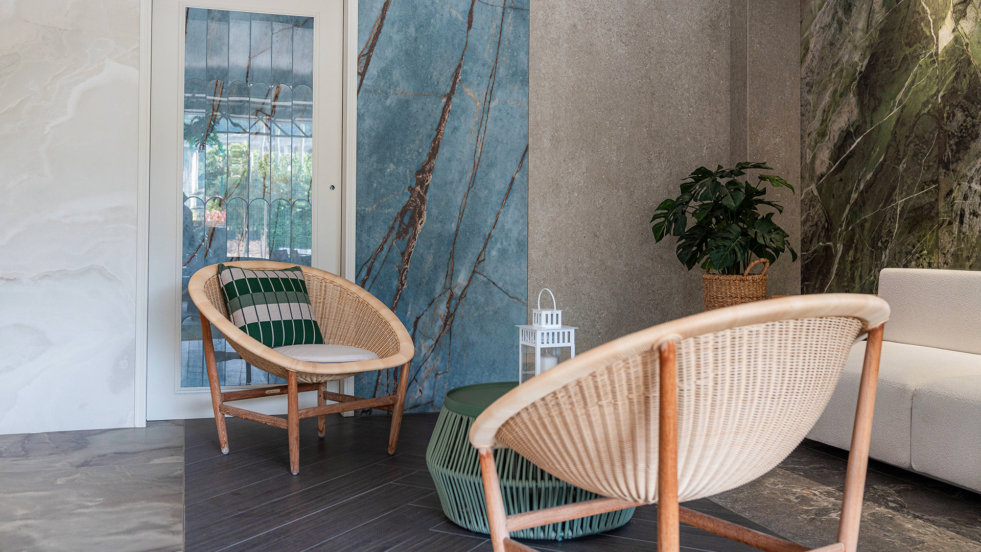 Revêtement mur et sol en pierre  - Eze - La maison Marmorini